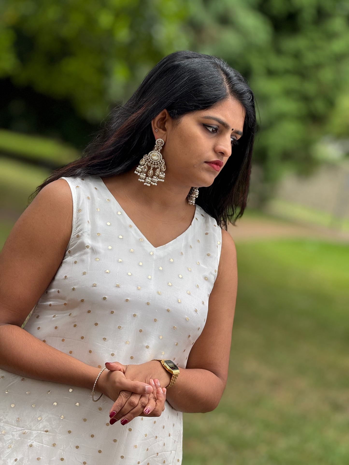 Gold Petals Dress