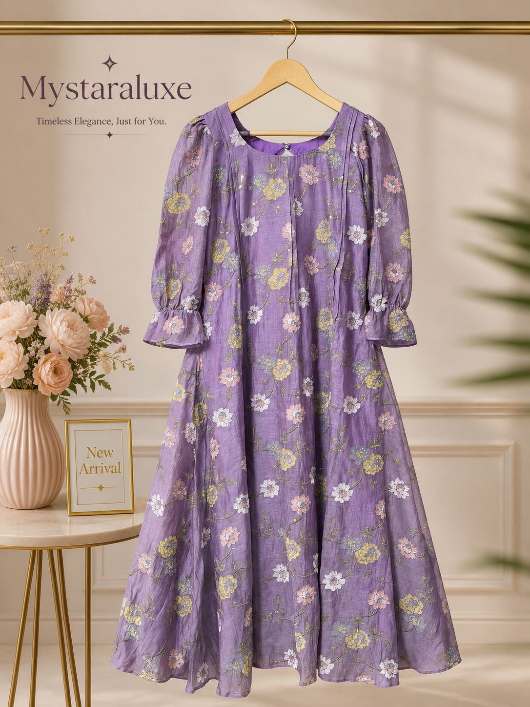 Mulchanderi Embroidered Dress