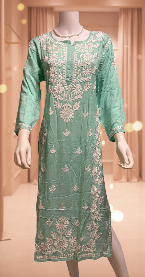 Chikankari Kurti with Pants