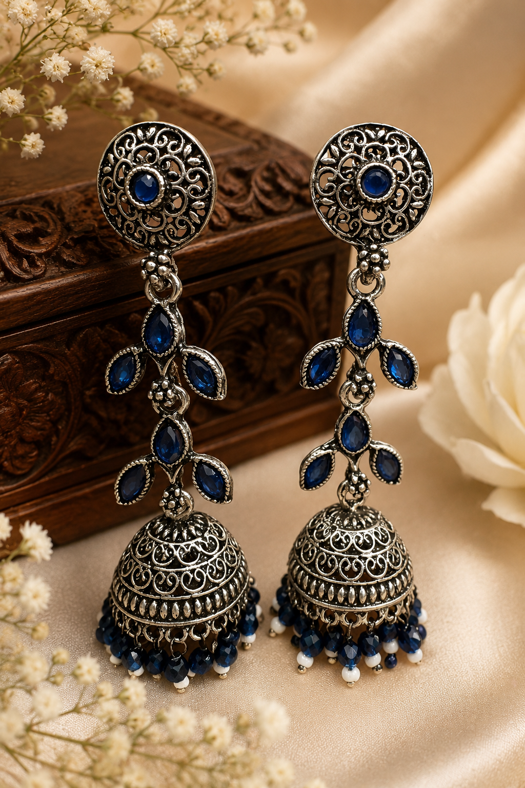 Oxidised Hoop Jumki