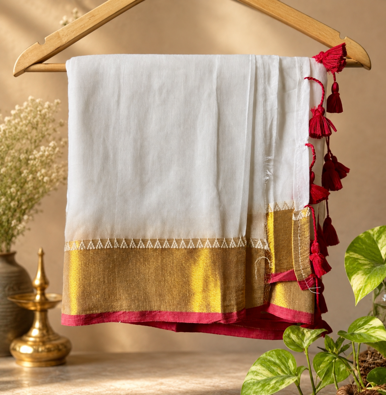 Mul Mul cotton saree
