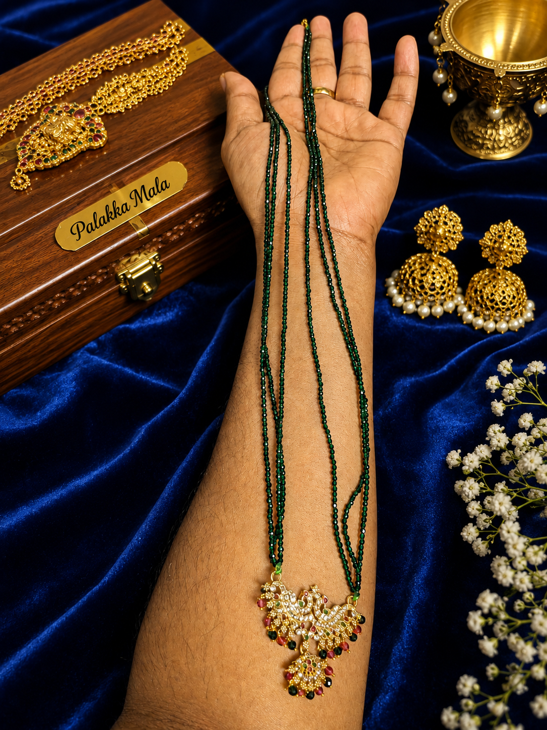 Peacock Green-Gem Necklace