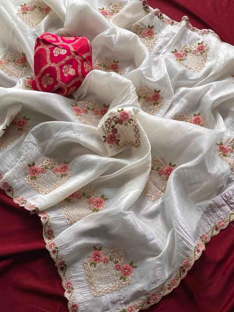 Crushed Silk Saree