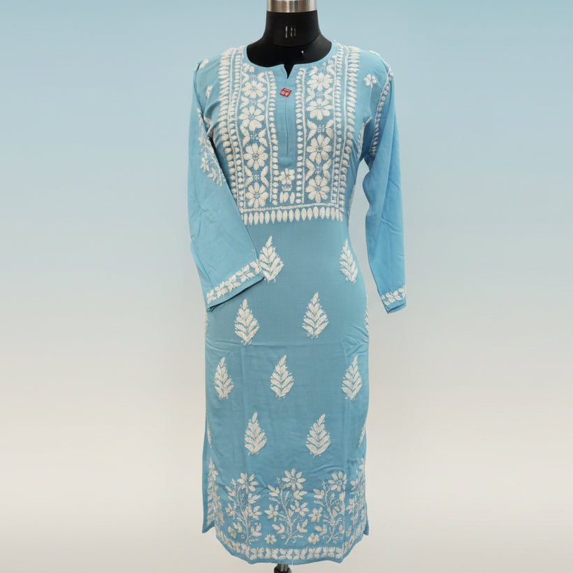 Chikankari Kurti with Pants