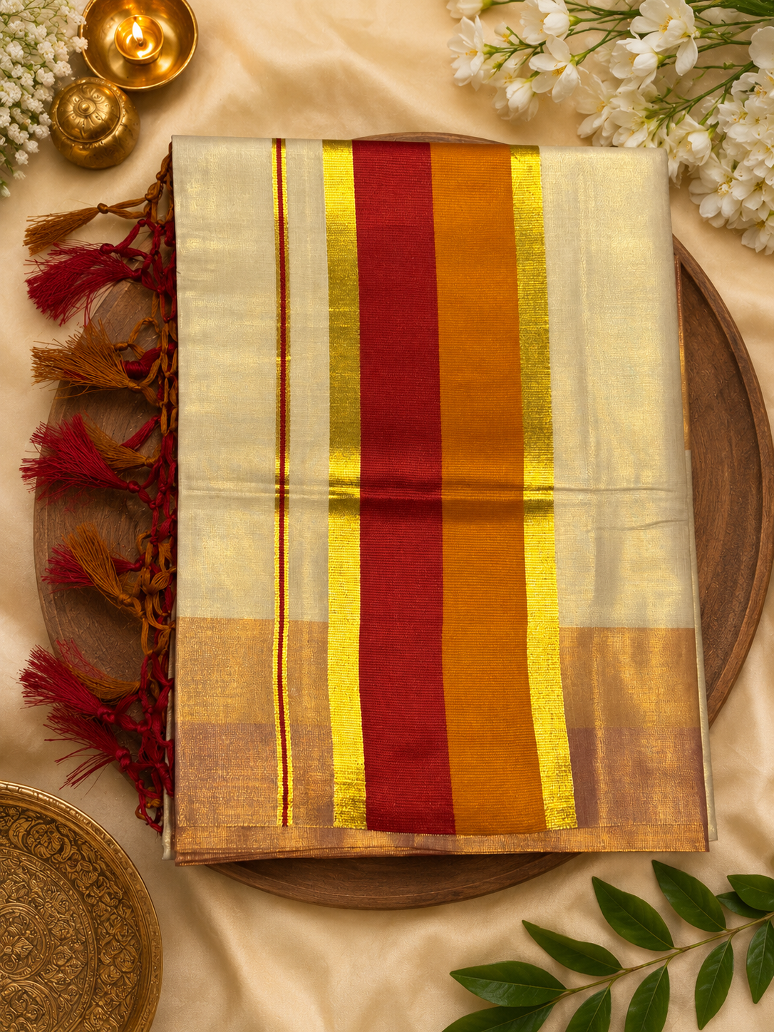 Kerala Kasavu Saree