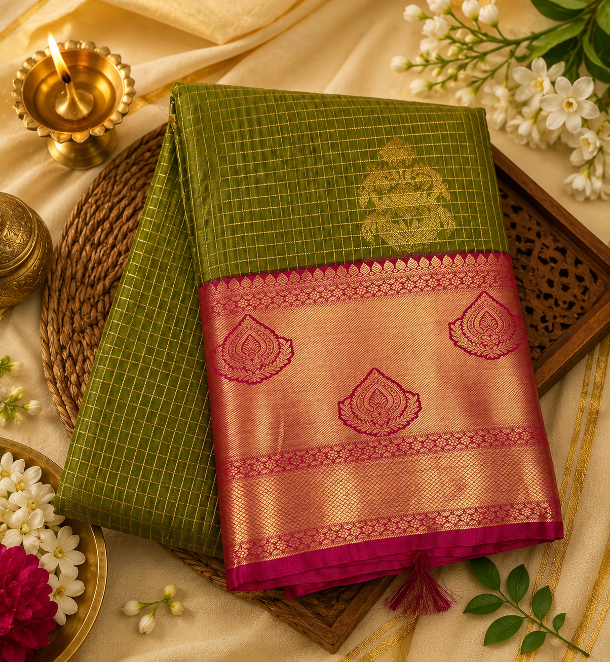 Semi Kanji Silk Saree
