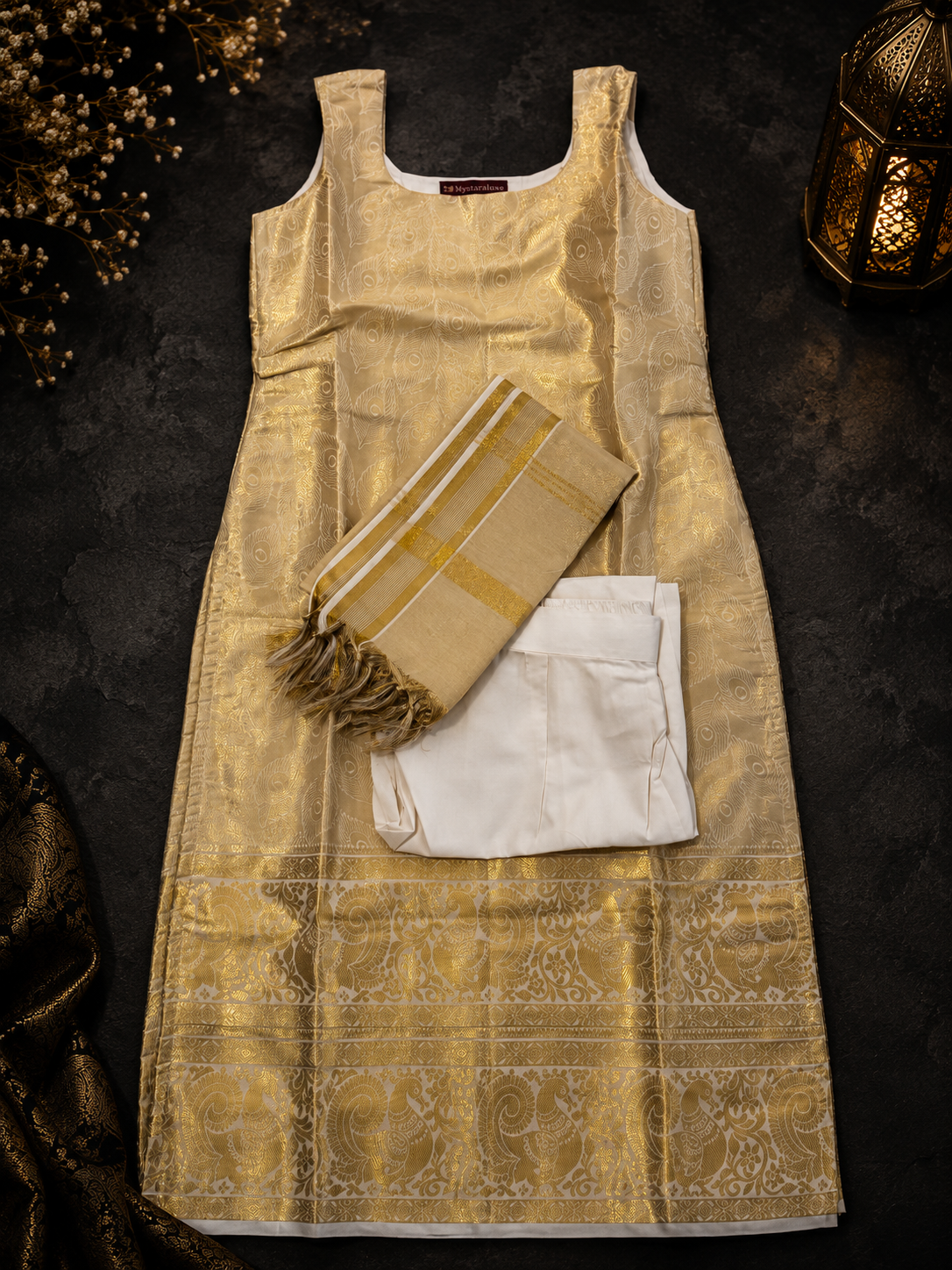 Peacock Weave Kasavu Set