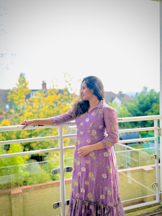 Mulchanderi Embroidered Dress