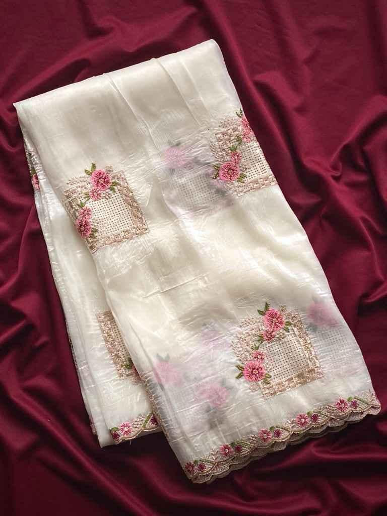 Crushed Silk Saree