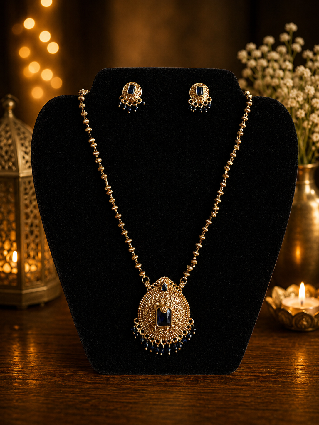 Blue Majesty Necklace Set
