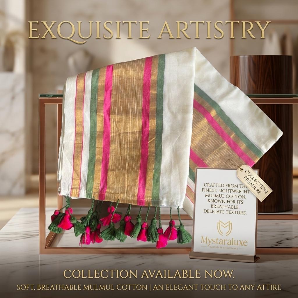 Mul Mul cotton saree
