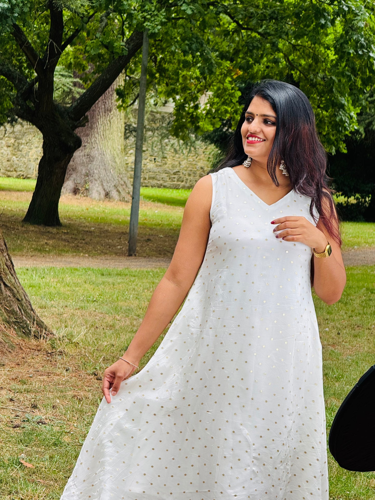 Gold Petals Dress