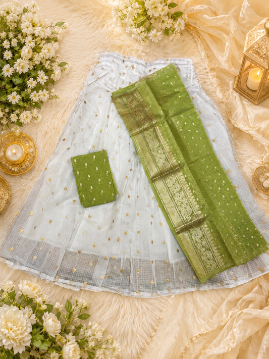 Semi stitched davani set