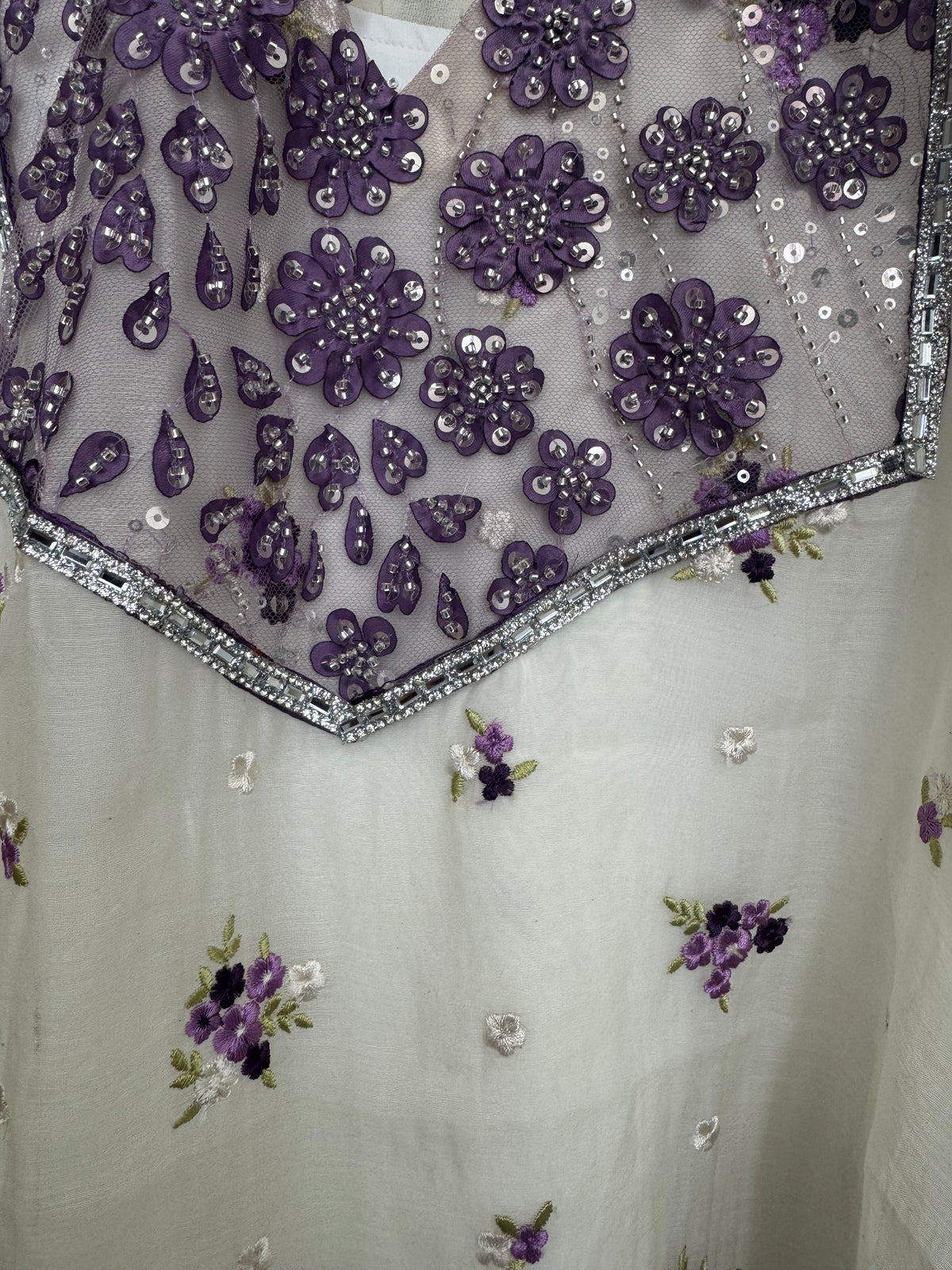 Mulchanderi kaftan dress