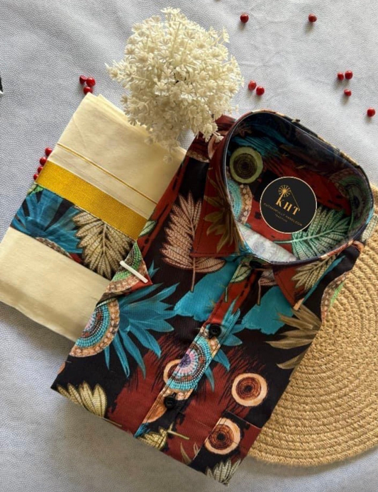 Onam combo shirt