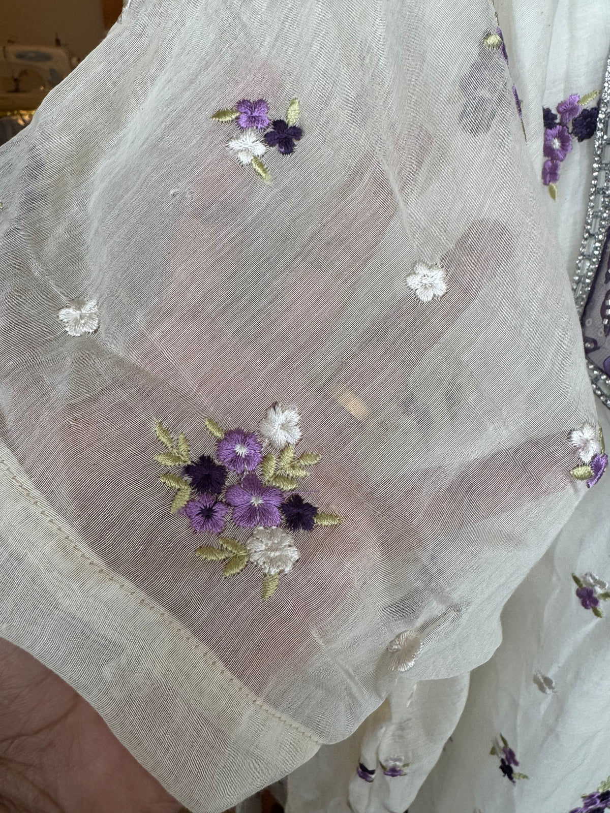 Mulchanderi kaftan dress