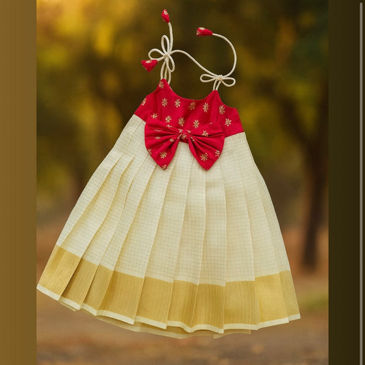Onam dress for girls