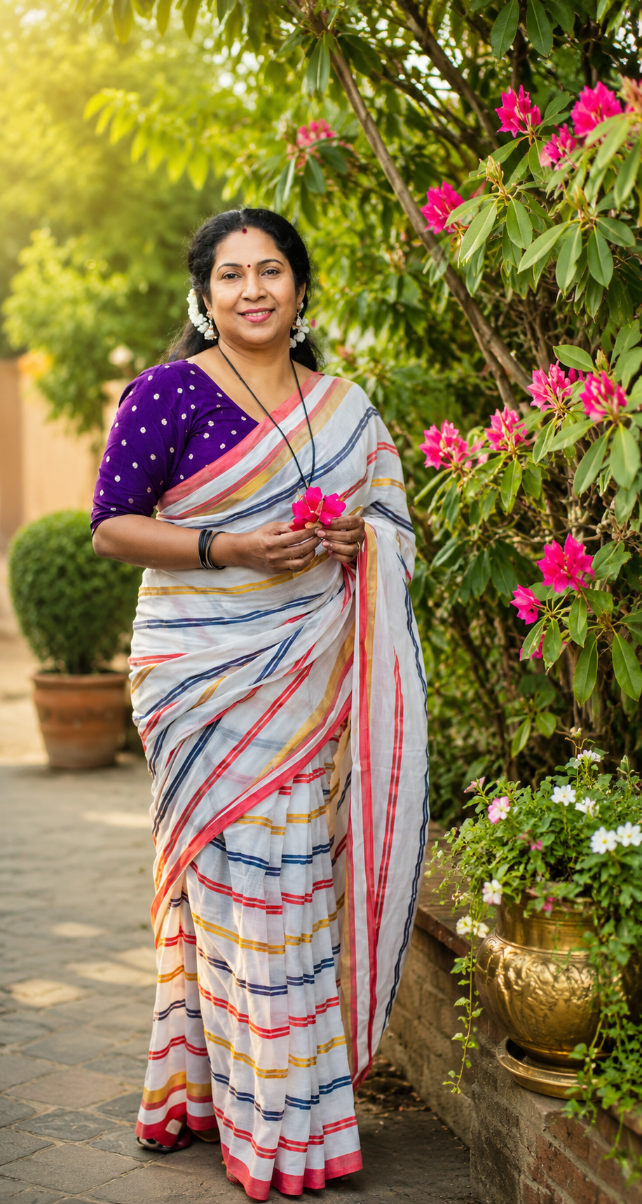 Mul Mul cotton Saree