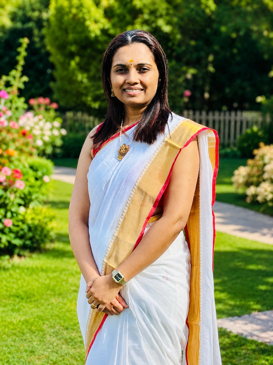 Mul Mul cotton saree